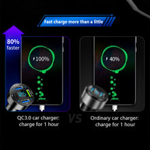 Load image into Gallery viewer, 4 Ports USB Car Charger Fast Charging PD Quick Charge 3.0 USB C Car Phone Charger Adapter For iPhone 13 12 Xiaomi Samsung