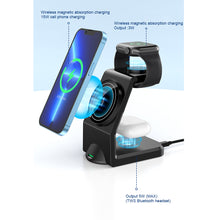 Load image into Gallery viewer, Wireless Charging Three-in-one Fast Charging 15w Suitable For Watch Headphones Apple Mobile Phone Digital Magnetic Wireless Charger