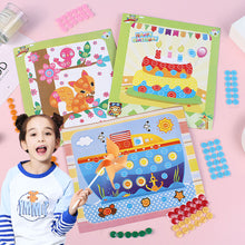 Load image into Gallery viewer, 1Set Children DIY Button Stickers Toys Handmade Button Painting Drawing Craft Kits Kids Early Educational Toy