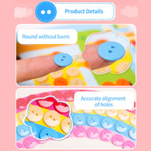 Load image into Gallery viewer, 1Set Children DIY Button Stickers Toys Handmade Button Painting Drawing Craft Kits Kids Early Educational Toy