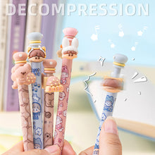 Load image into Gallery viewer, Creative Cute Spinning Pen Rotating 0.5mm Black Ink Pen Student Decompression Gift Toy Stress Pressure Releaser Pens spinning Stationery School Supplies