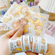 Load image into Gallery viewer, 4/5Rolls 4/9Pcs Cute Cartoon Washi Tape Scrapbooking Creative Japanese Kawaii Masking Journal Tape DIY Scrapbooking Diary Tape Sticker