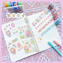 Load image into Gallery viewer, 4/5Rolls 4/9Pcs Cute Cartoon Washi Tape Scrapbooking Creative Japanese Kawaii Masking Journal Tape DIY Scrapbooking Diary Tape Sticker
