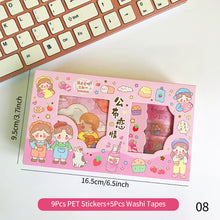 Load image into Gallery viewer, 4/5Rolls 4/9Pcs Cute Cartoon Washi Tape Scrapbooking Creative Japanese Kawaii Masking Journal Tape DIY Scrapbooking Diary Tape Sticker