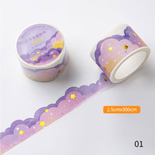 Load image into Gallery viewer, Cute Kawaii Cloud Theme Washi Tape Decorative Tapes For Arts Diy Crafts Journals Planners Scrapbooking Wrapping
