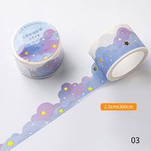 Load image into Gallery viewer, Cute Kawaii Cloud Theme Washi Tape Decorative Tapes For Arts Diy Crafts Journals Planners Scrapbooking Wrapping