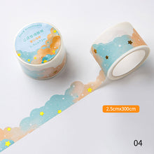 Load image into Gallery viewer, Cute Kawaii Cloud Theme Washi Tape Decorative Tapes For Arts Diy Crafts Journals Planners Scrapbooking Wrapping