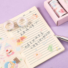 Load image into Gallery viewer, 4Rolls 12Pcs Cute Cartoon Washi Tape Scrapbooking Creative Japanese Kawaii Masking Journal Tape DIY Scrapbooking Diary Tape Sticker