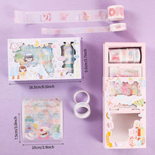 Load image into Gallery viewer, 4Rolls 12Pcs Cute Cartoon Washi Tape Scrapbooking Creative Japanese Kawaii Masking Journal Tape DIY Scrapbooking Diary Tape Sticker