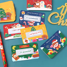 Load image into Gallery viewer, 20Pcs Christmas Reward Scratch Card Film Coated Stickers Scratch Off Labels Xmas Stickers DIY Children's Redemption Vouchers
