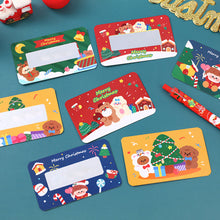 Load image into Gallery viewer, 20Pcs Christmas Reward Scratch Card Film Coated Stickers Scratch Off Labels Xmas Stickers DIY Children's Redemption Vouchers
