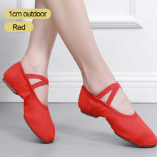 Load image into Gallery viewer, Girls Ballet Shoes Kids Dance Slippers Professional Cowhide Soft Sole Ballet Dance Girls Female Ballet Yoga Gym Dance Shoes