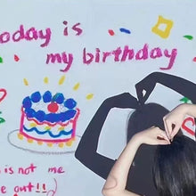 Load image into Gallery viewer, Ins Happy Birthday Photograph Background Projection Lamp Projector Photo Prop Creative Birthday Cake Cute Photograph Birthday Party Supplies