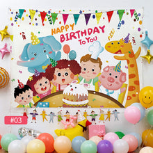 Load image into Gallery viewer, Ins Hanging Cloth Party Background Happy Birthday Tapestry Decor Cloth Children Room Wall Cute Tapestry Home Decor Photo Props 100*70cm