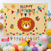 Load image into Gallery viewer, Ins Hanging Cloth Party Background Happy Birthday Tapestry Decor Cloth Children Room Wall Cute Tapestry Home Decor Photo Props 100*70cm
