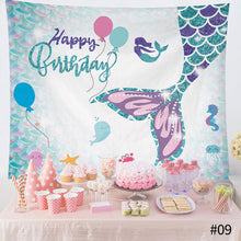Load image into Gallery viewer, Ins Hanging Cloth Party Background Happy Birthday Tapestry Decor Cloth Children Room Wall Cute Tapestry Home Decor Photo Props 95*75cm