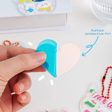Load image into Gallery viewer, Cute Guka Sticker Gradient Glitter DIY Keychain Transparent Acrylic Decoration Pendant Keychain Badge Kawaii Stationery Accessories