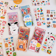Load image into Gallery viewer, Korean Style Personality Hand Account Cute Cartoon Laser Waterproof Stickers Guka DIY Material Girls Children's Toys Kawaii Gift