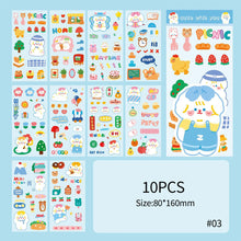 Load image into Gallery viewer, Korean Style Personality Hand Account Cute Cartoon Laser Waterproof Stickers Guka DIY Material Girls Children's Toys Kawaii Gift