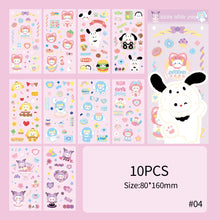 Load image into Gallery viewer, Korean Style Personality Hand Account Cute Cartoon Laser Waterproof Stickers Guka DIY Material Girls Children's Toys Kawaii Gift