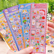 Load image into Gallery viewer, Korean Style Personality Hand Account Cute Cartoon Laser Waterproof Stickers Guka DIY Material Girls Children's Toys Kawaii Gift