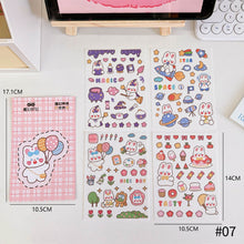 Load image into Gallery viewer, Korean Style Personality Hand Account Cute Cartoon Laser Waterproof Stickers Guka DIY Material Girls Children's Toys Kawaii Gift