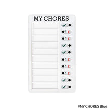 Load image into Gallery viewer, Hanging Memo Daily Task Planning Board Blank RV Chores Checklist Board Elder Care My Chores Plastic Task Board Wall Decoration