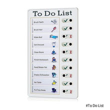 Load image into Gallery viewer, Hanging Memo Daily Task Planning Board Blank RV Chores Checklist Board Elder Care My Chores Plastic Task Board Wall Decoration