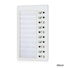 Load image into Gallery viewer, Hanging Memo Daily Task Planning Board Blank RV Chores Checklist Board Elder Care My Chores Plastic Task Board Wall Decoration