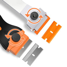 Load image into Gallery viewer, Double-Sided Scraper Car Window Blade Knife Cleaner Ceramic Glass Sticker Glue Cleaner Remover Automotive Film Ceramic Tool
