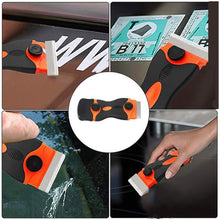 Load image into Gallery viewer, Double-Sided Scraper Car Window Blade Knife Cleaner Ceramic Glass Sticker Glue Cleaner Remover Automotive Film Ceramic Tool