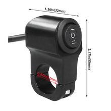 Load image into Gallery viewer, 7/8in Aluminum Alloy Motorcycle Handlebar Headlight ON/OFF Switch Light Button Waterproof Fog Spotlight Switch for Scooter ATV
