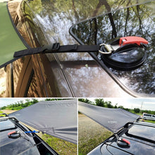 Load image into Gallery viewer, 4Pcs Universal Car Suction Cup Anchor Securing Hook Tie Down Camping Tarp As Car Side Awning Pool Tarps Tents Camping Gadgets