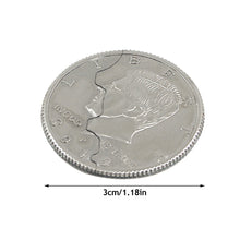 Load image into Gallery viewer, Magic Coins & Paper Money Bite Restored Illusion Coin For Magic Show Bitten Coin Half Dollar Magician Coin Funny Magic Tricks
