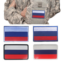 Load image into Gallery viewer, Russian Flag Embroidery Patches Army Military Skull Patches Tactical Emblem Appliques Russia Soldier Embroidery Badges