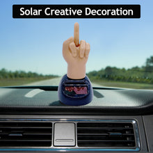 Load image into Gallery viewer, Car Accessories Finger Solar Powered Shaking Car Ornament Dashboard Decoration Bobbling Toy Desk Home Decor Office Ornament