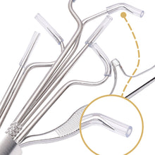 Load image into Gallery viewer, Portable Stainless Steel Toothpick Set Tooth Cleaning Flossing Reusable Dental Floss Toothpicks Teeth Cleaner Oral Care Cleaning