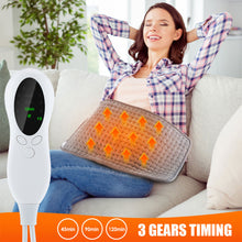 Load image into Gallery viewer, Electric Shoulder Back Pain Relief Heating Pad Physiotherapy Therapy Blanket Thermal Eliminate Fatigue Household Winter Warmer