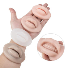 Load image into Gallery viewer, Silicone 5D Microblading Reusable Embroidery Practice Model Lips Solid Lip Block for Beginner Training Tattoo Permanent Makeup