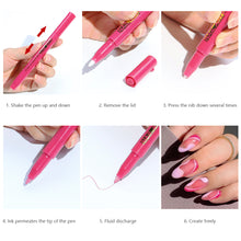 Load image into Gallery viewer, Nail Painting Pen Faint Dye Pen Multicolored Pigment Graffiti Painting Pen Manicure Draw Paint Pen Nail Art Tool