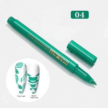 Load image into Gallery viewer, Nail Painting Pen Faint Dye Pen Multicolored Pigment Graffiti Painting Pen Manicure Draw Paint Pen Nail Art Tool