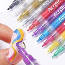 Load image into Gallery viewer, 3D Nail Paint Pen Graffiti Painting Pen Multicolored DIY Nail Pen Manicure Draw Paint Pen Nail Art Accessories