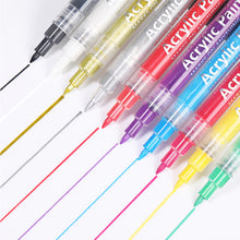 Load image into Gallery viewer, 3D Nail Paint Pen Graffiti Painting Pen Multicolored DIY Nail Pen Manicure Draw Paint Pen Nail Art Accessories