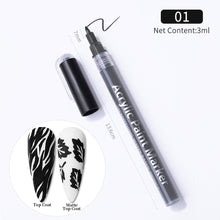 Load image into Gallery viewer, 3D Nail Paint Pen Graffiti Painting Pen Multicolored DIY Nail Pen Manicure Draw Paint Pen Nail Art Accessories