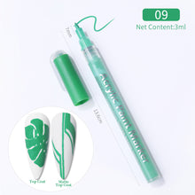 Load image into Gallery viewer, 3D Nail Paint Pen Graffiti Painting Pen Multicolored DIY Nail Pen Manicure Draw Paint Pen Nail Art Accessories