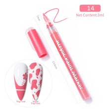 Load image into Gallery viewer, 3D Nail Paint Pen Graffiti Painting Pen Multicolored DIY Nail Pen Manicure Draw Paint Pen Nail Art Accessories
