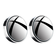 Load image into Gallery viewer, 2Pcs Car Auxiliary Rearview Mirror 360 Degree Rotating Wide-angle Round Frame Blind Spot Mirror Suction Cup Mount