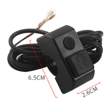 Load image into Gallery viewer, Motorcycle Dual USB Port Handlebar Charger 3A 12V To 5V Fast Charging Adapter Power Supply Socket