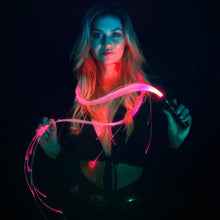 Load image into Gallery viewer, LED Fiber Optic Whip Dancing Whips USB Rechargeable Glowing Whip Sparkle Flow Light-up Whip Lighting Show For Party