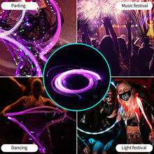 Load image into Gallery viewer, LED Fiber Optic Whip Dancing Whips USB Rechargeable Glowing Whip Sparkle Flow Light-up Whip Lighting Show For Party